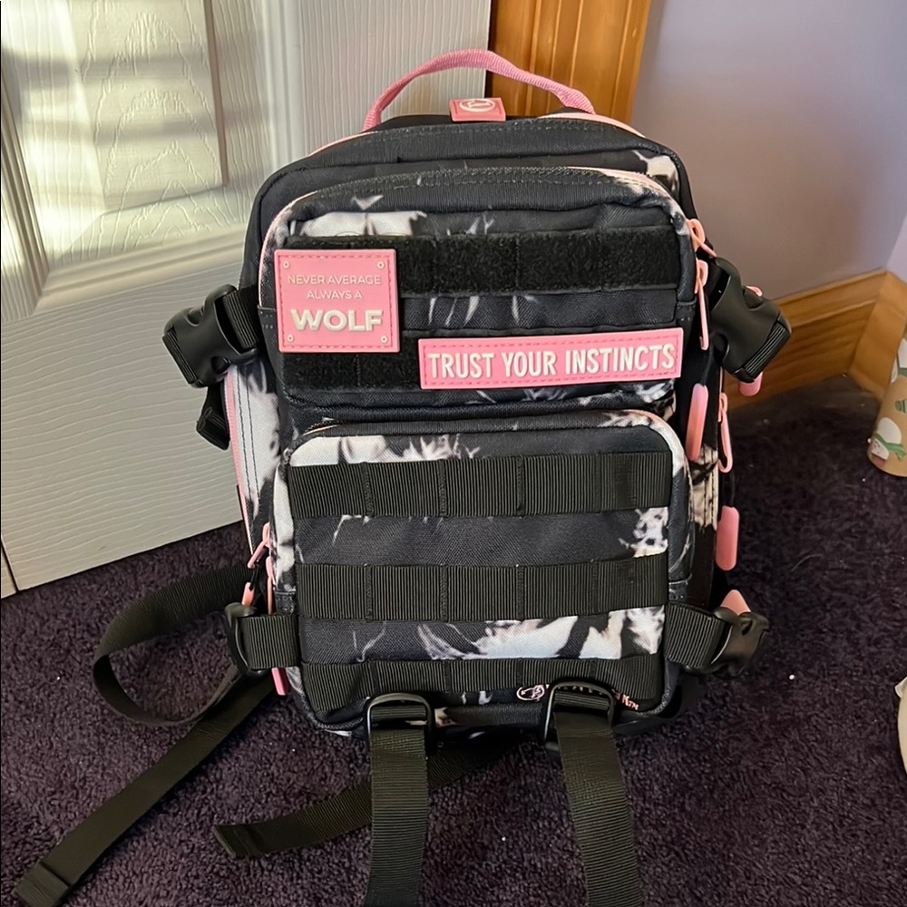 Wolf Black and Pink Mini (9L) Backpack